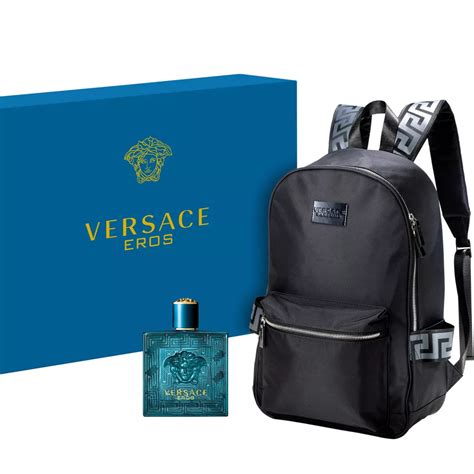 versace perfume free backpack|versace men's perfume with backpack.